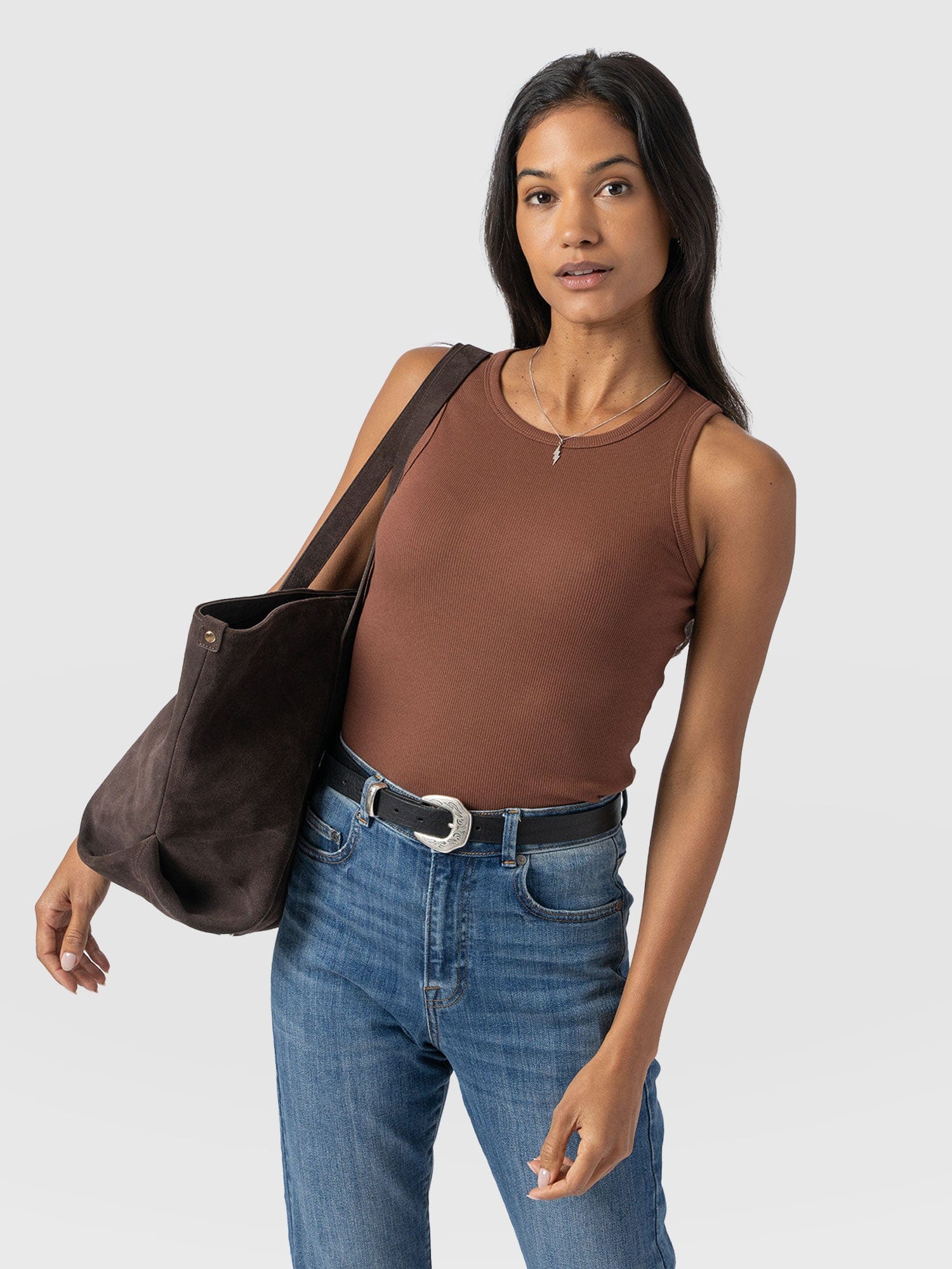 Nova Racer Vest - Russet Brown - Women's Vests | Saint + Sofia® USA