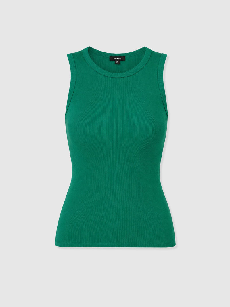 Nova Racer Vest - Sea Green - Women's T-shirts | Saint + Sofia® USA