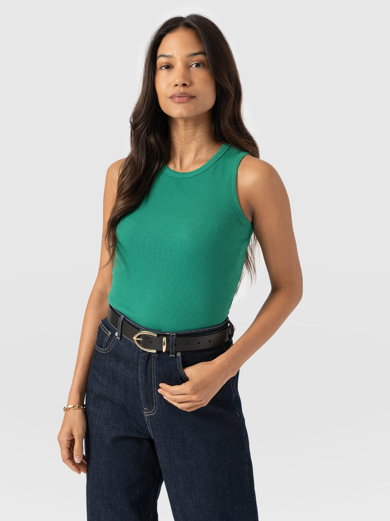 Nova Racer Vest - Sea Green - Women's T-shirts | Saint + Sofia® USA