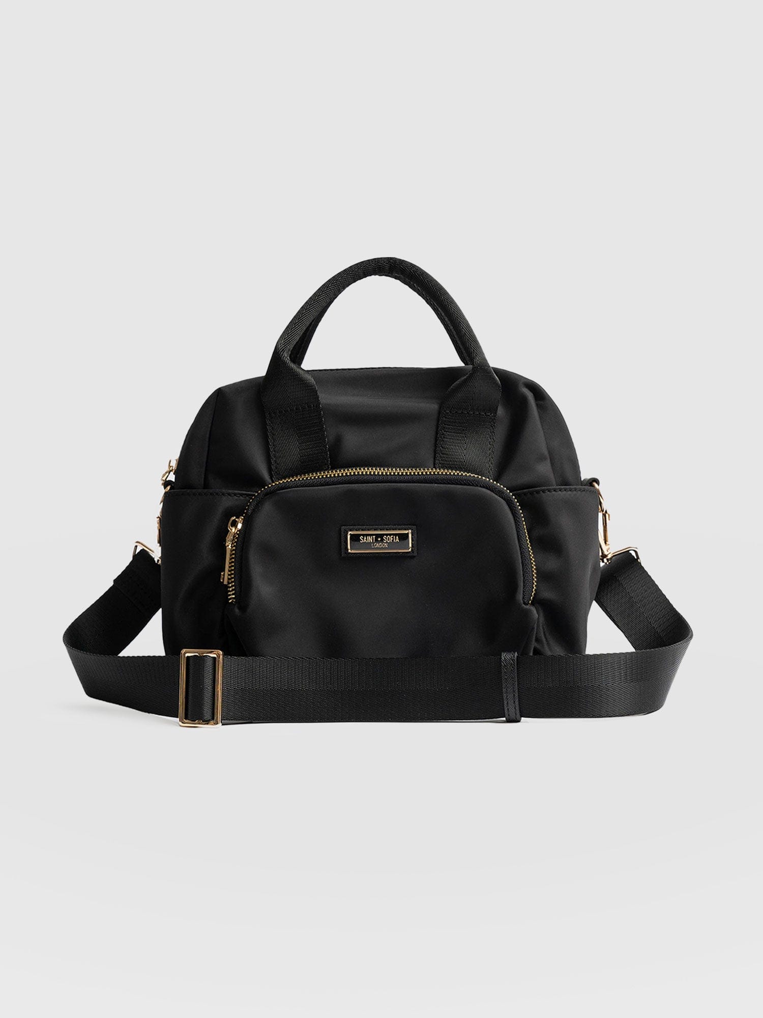 Nylon Noho Bag Black - Women's Leather Bags | Saint + Sofia® USA