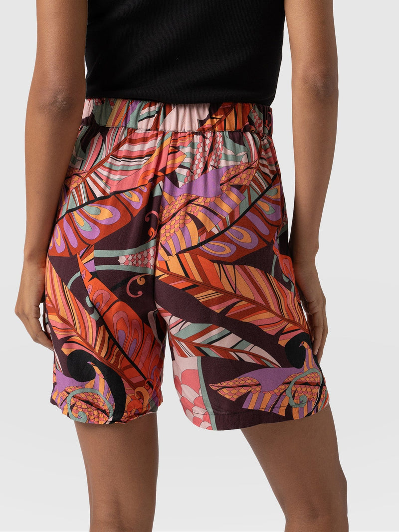 Octavia Short Red Palm - Women's Shorts | Saint + Sofia® USA