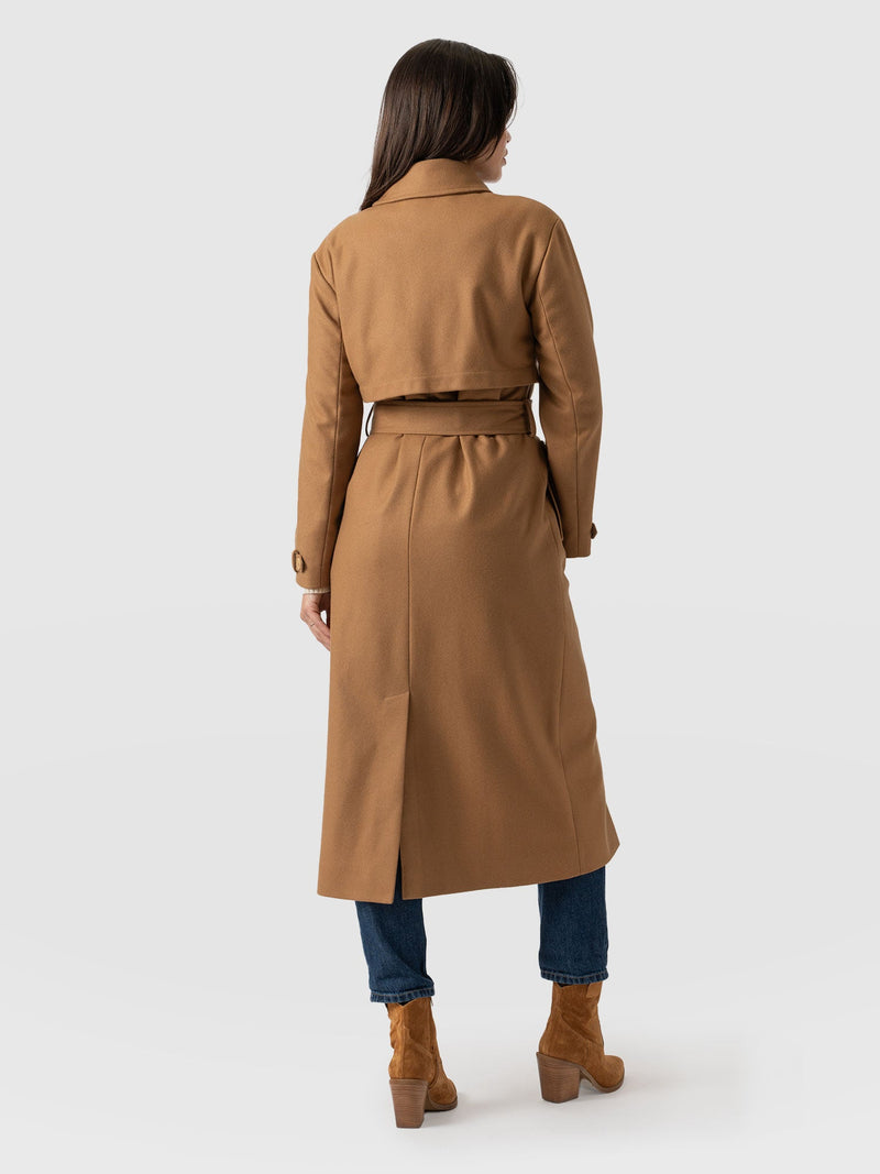 Odette Coat Camel - Women's Wool Coats | Saint + Sofia® USA