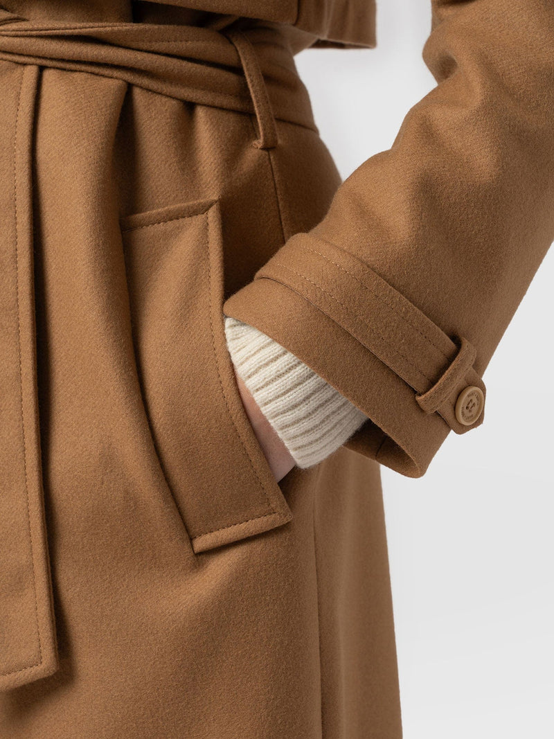 Odette Coat Camel - Women's Wool Coats | Saint + Sofia® USA