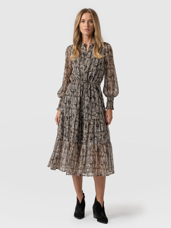 Olivia Zip Up Dress Animal Tie Dye - Women's Dresses | Saint + Sofia® USA