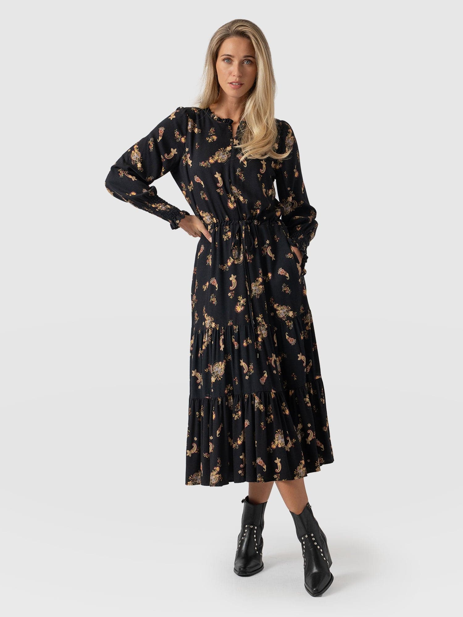 Olivia Zip Up Dress Highland Paisley - Women's Dresses | Saint + Sofia® US