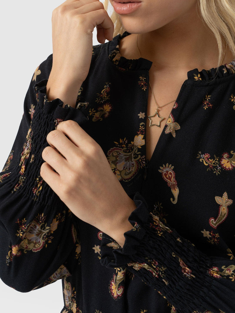 Olivia Zip Up Dress Highland Paisley - Women's Dresses | Saint + Sofia® US