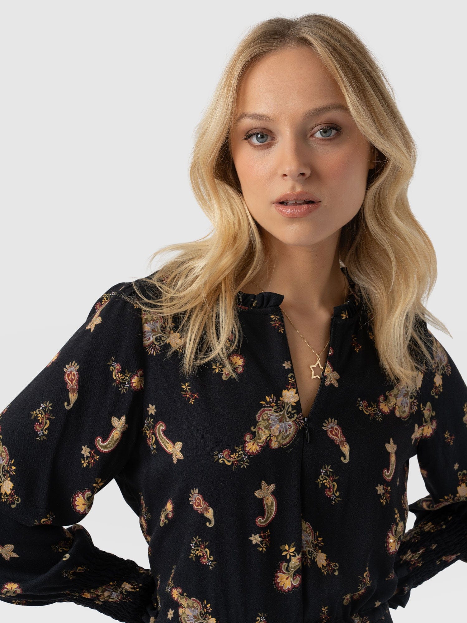 Olivia Zip Up Dress Highland Paisley - Women's Dresses | Saint + Sofia® US