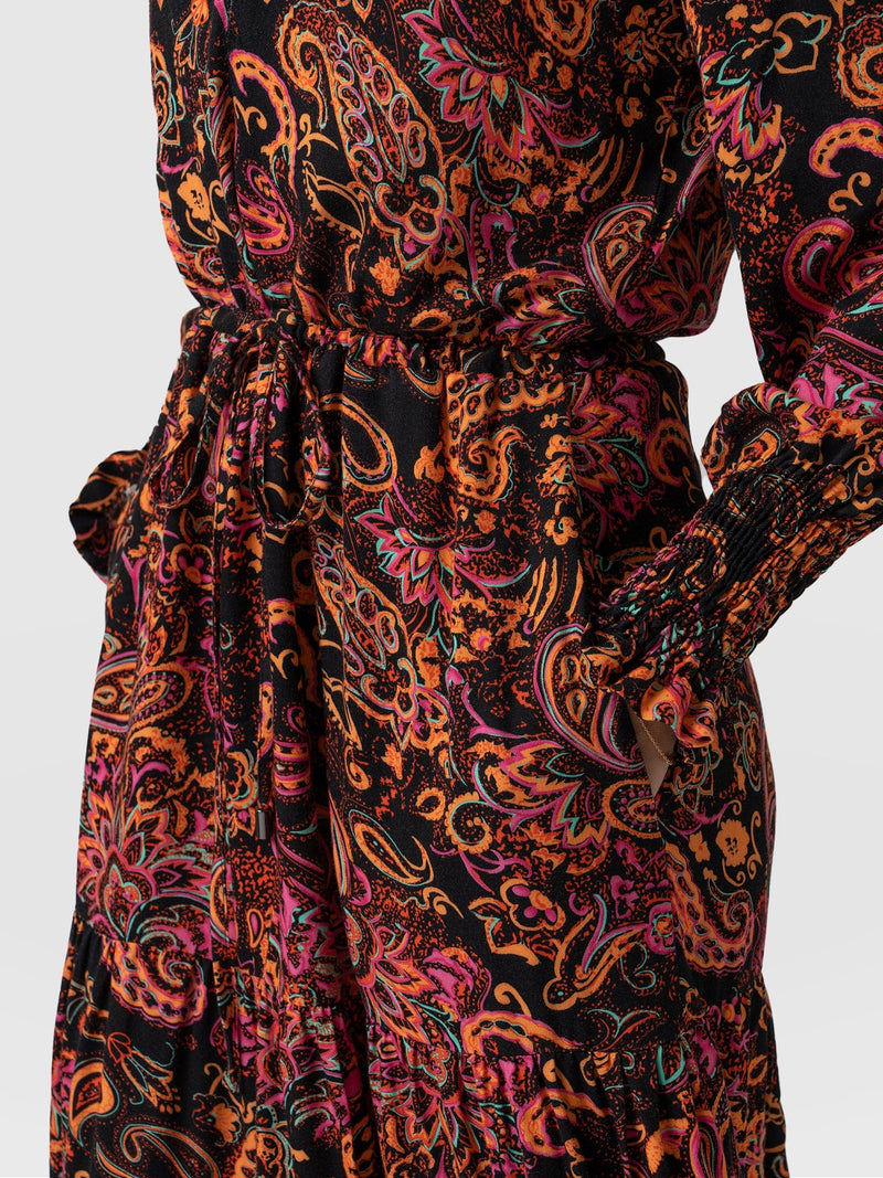 Olivia Zip Up Dress Vivid Paisley - Women's Dresses | Saint + Sofia® USA