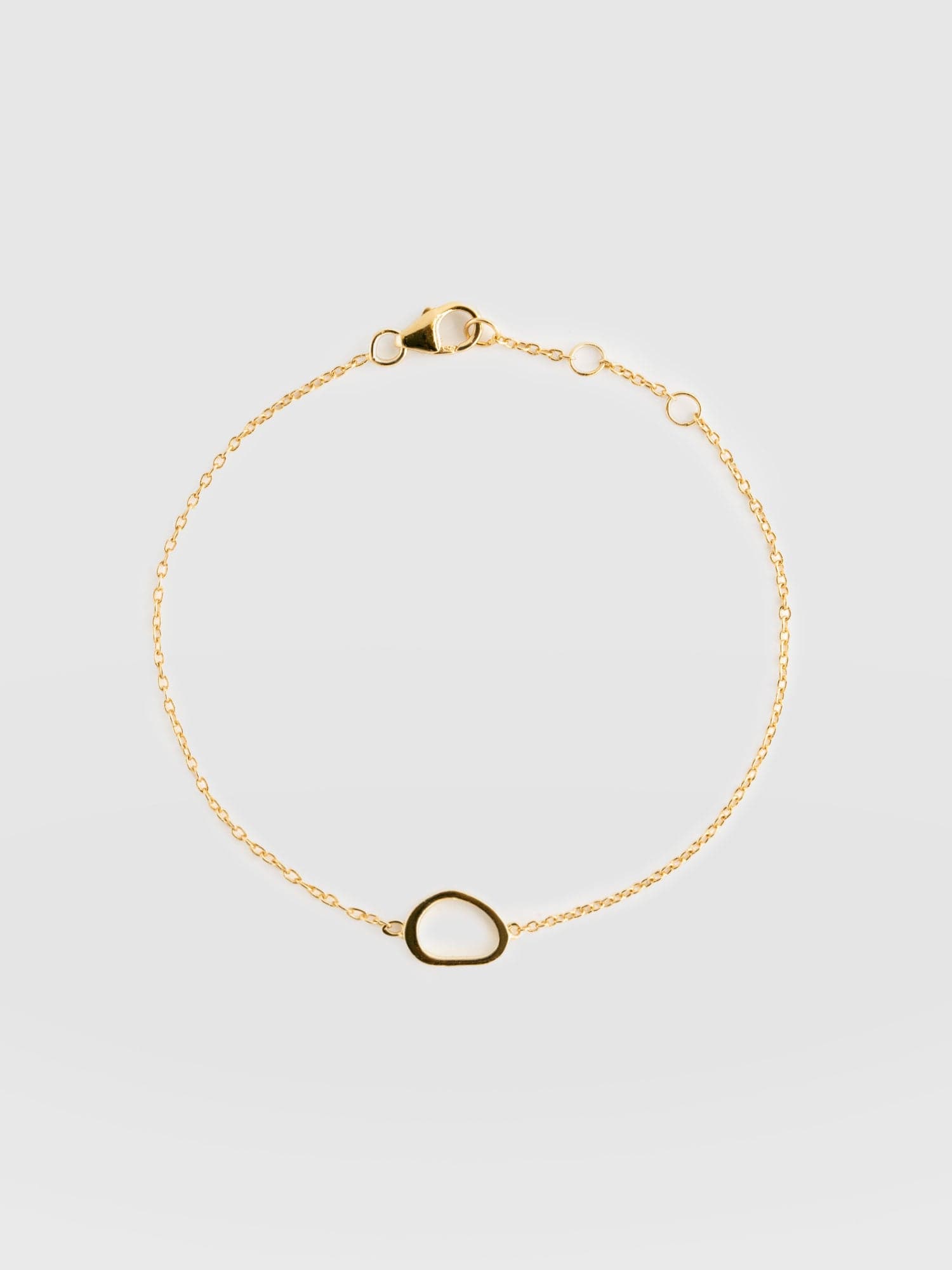 Organic Open Oval Bracelet Gold - Women's Jewellery | Saint + Sofia® USA