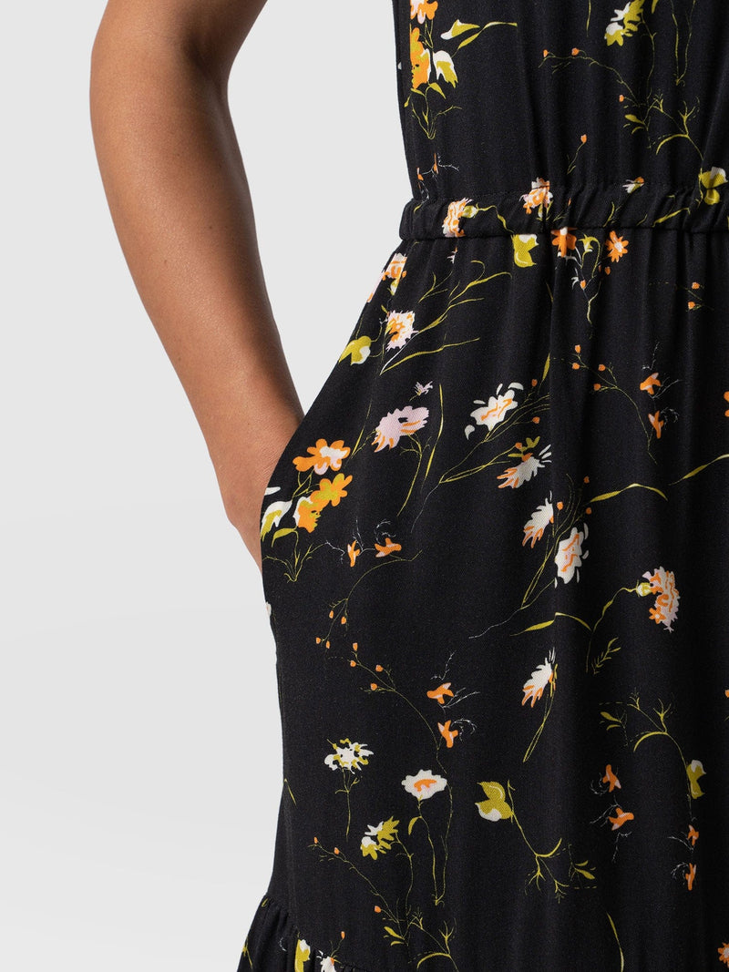 Orla Dress Black Floral - Women's Dresses | Saint + Sofia® UK