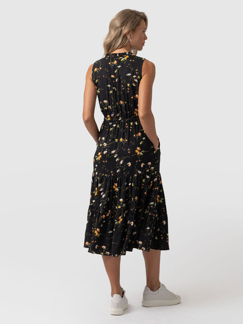 Orla Dress Black Floral - Women's Dresses | Saint + Sofia® UK