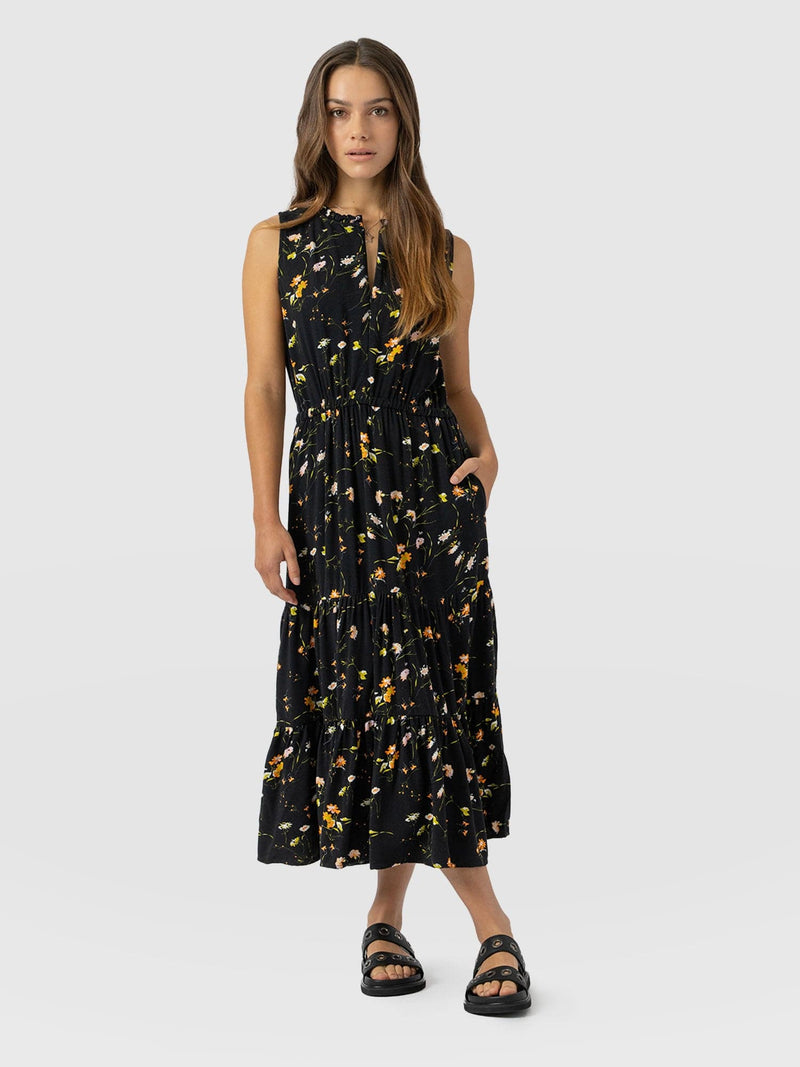 Orla Dress Black Floral - Women's Dresses | Saint + Sofia® USA