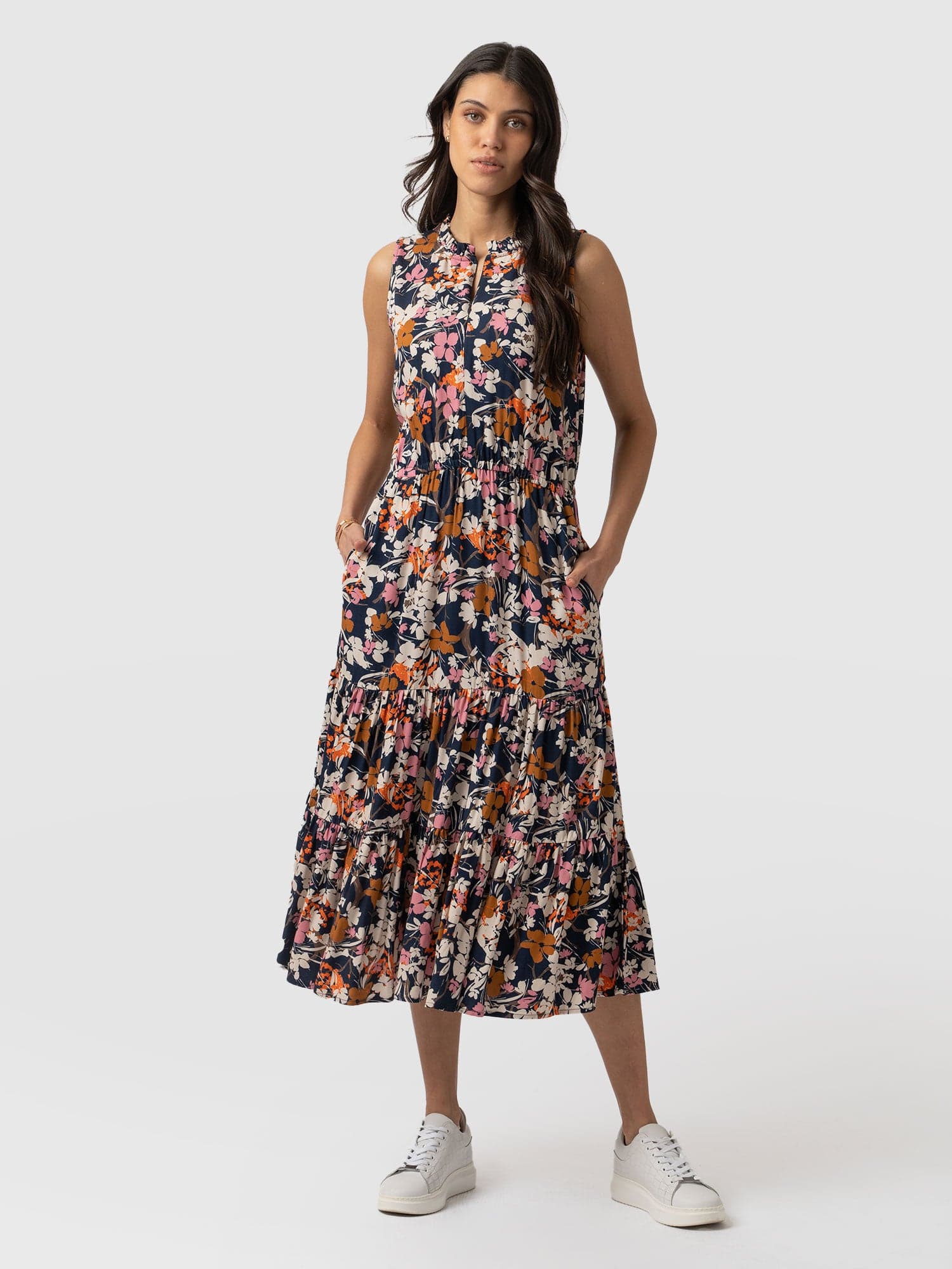 Orla Dress Navy Floral - Women's Dresses | Saint + Sofia® USA – Saint ...