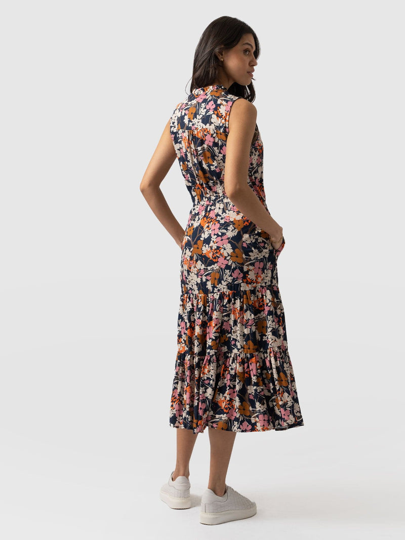 Orla Dress Navy Floral - Women's Dresses | Saint + Sofia® USA