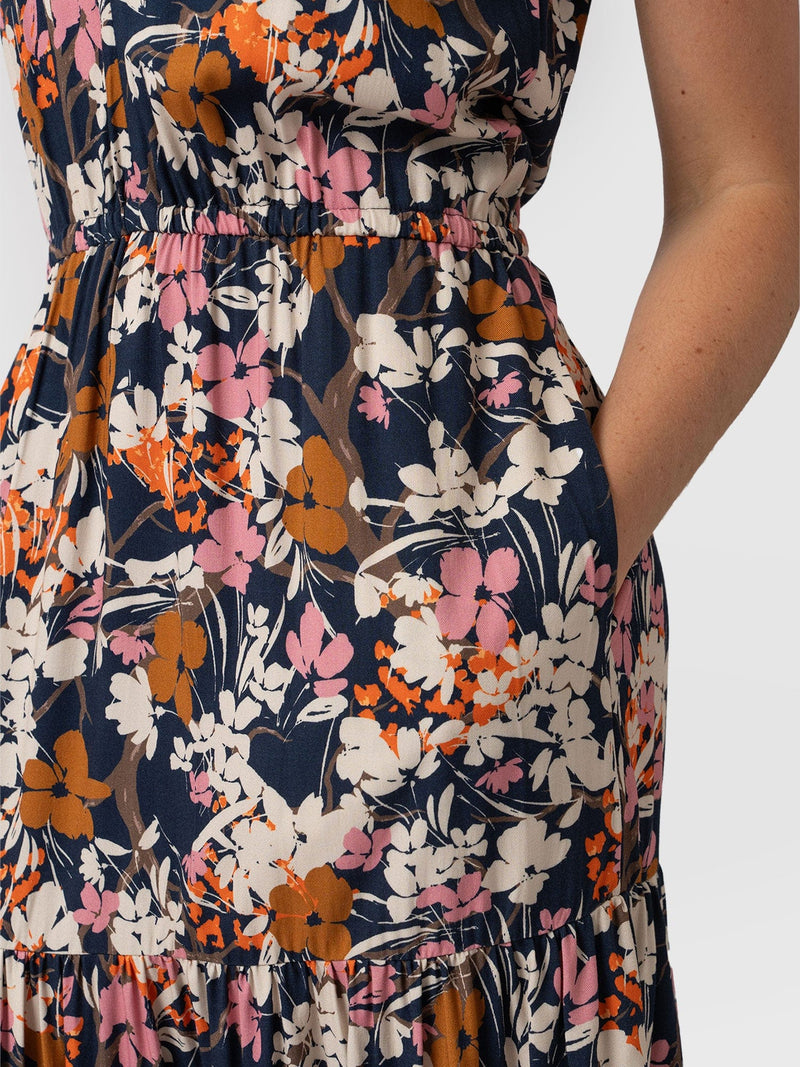 Orla Dress Navy Floral - Women's Dresses | Saint + Sofia® USAA