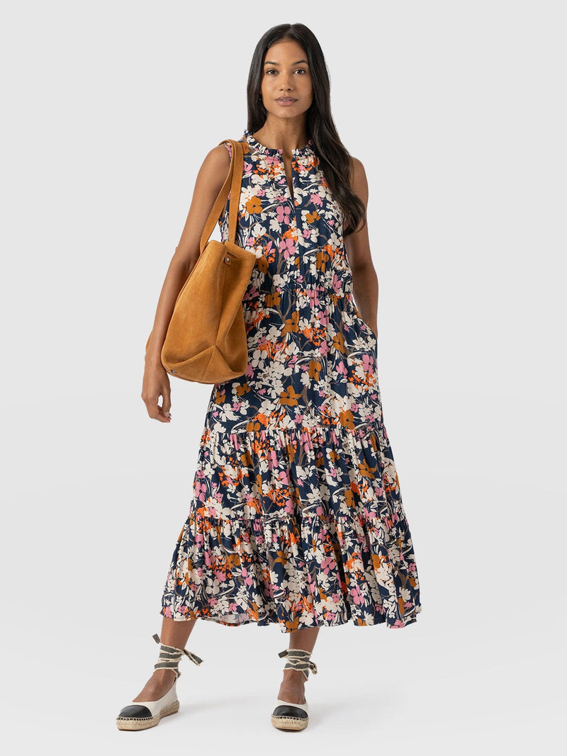 Orla Dress Navy Floral - Women's Dresses | Saint + Sofia® USAA