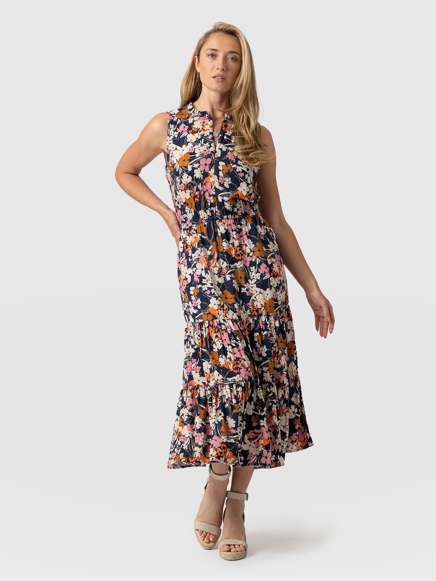 Orla Dress Navy Floral - Women's Dresses | Saint + Sofia® USAA