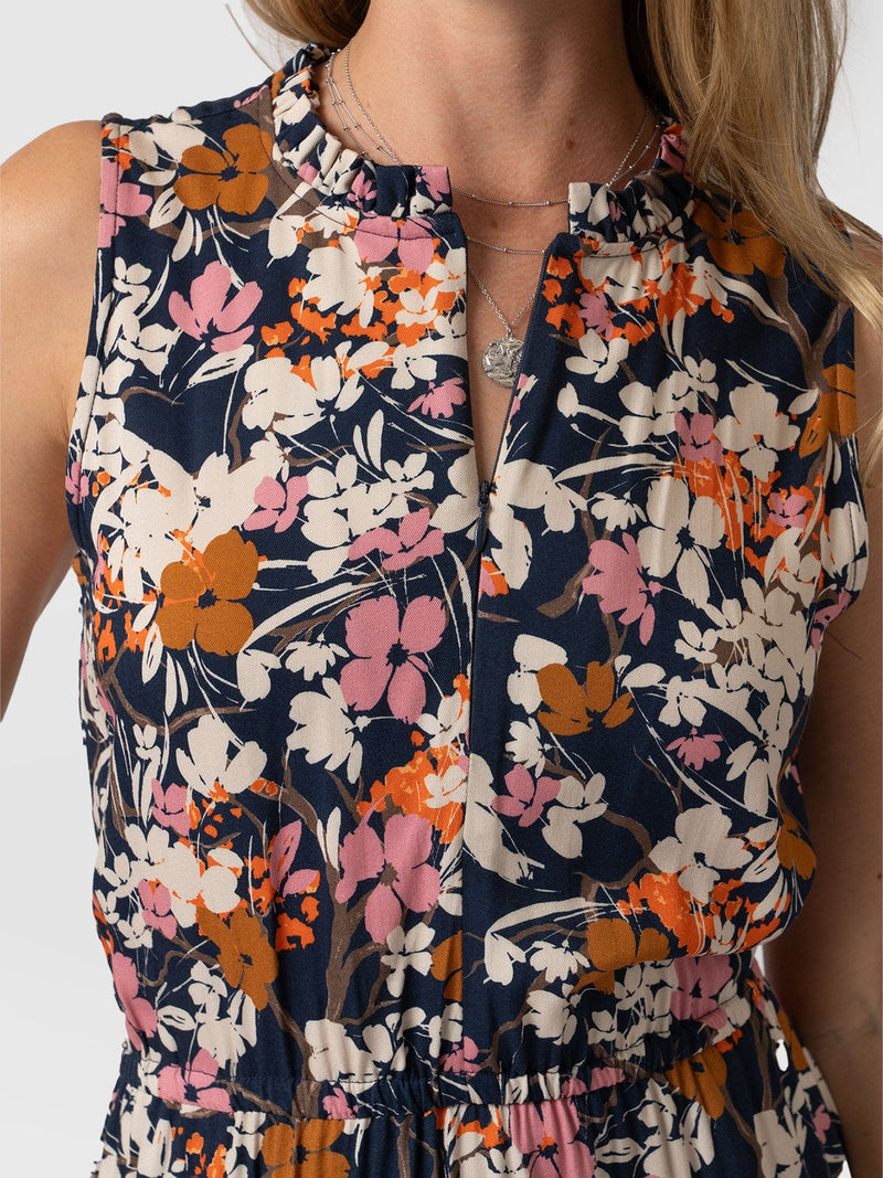 Orla Dress Navy Floral - Women's Dresses | Saint + Sofia® USAA