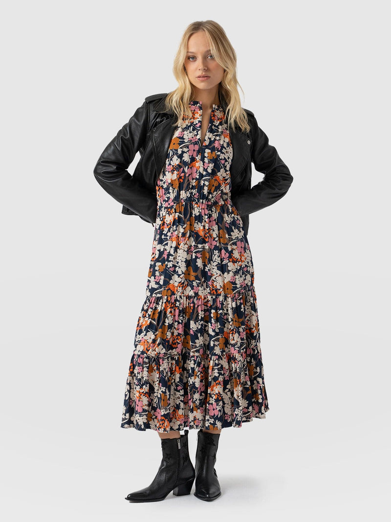 Orla Dress Navy Floral - Women's Dresses | Saint + Sofia® USAA