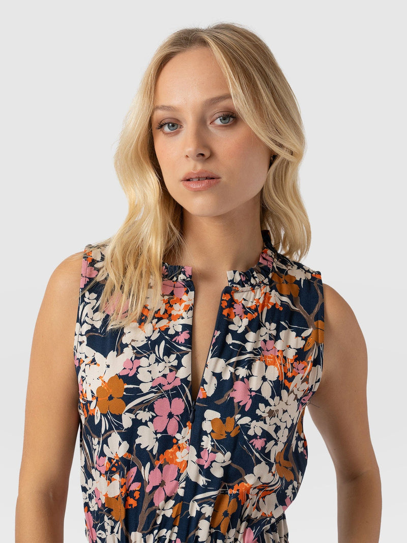 Orla Dress Navy Floral - Women's Dresses | Saint + Sofia® USAA