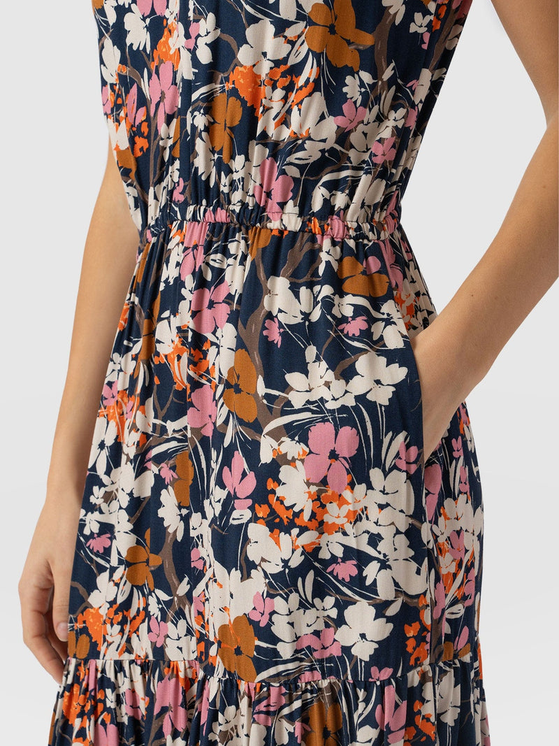 Orla Dress Navy Floral - Women's Dresses | Saint + Sofia® USAA