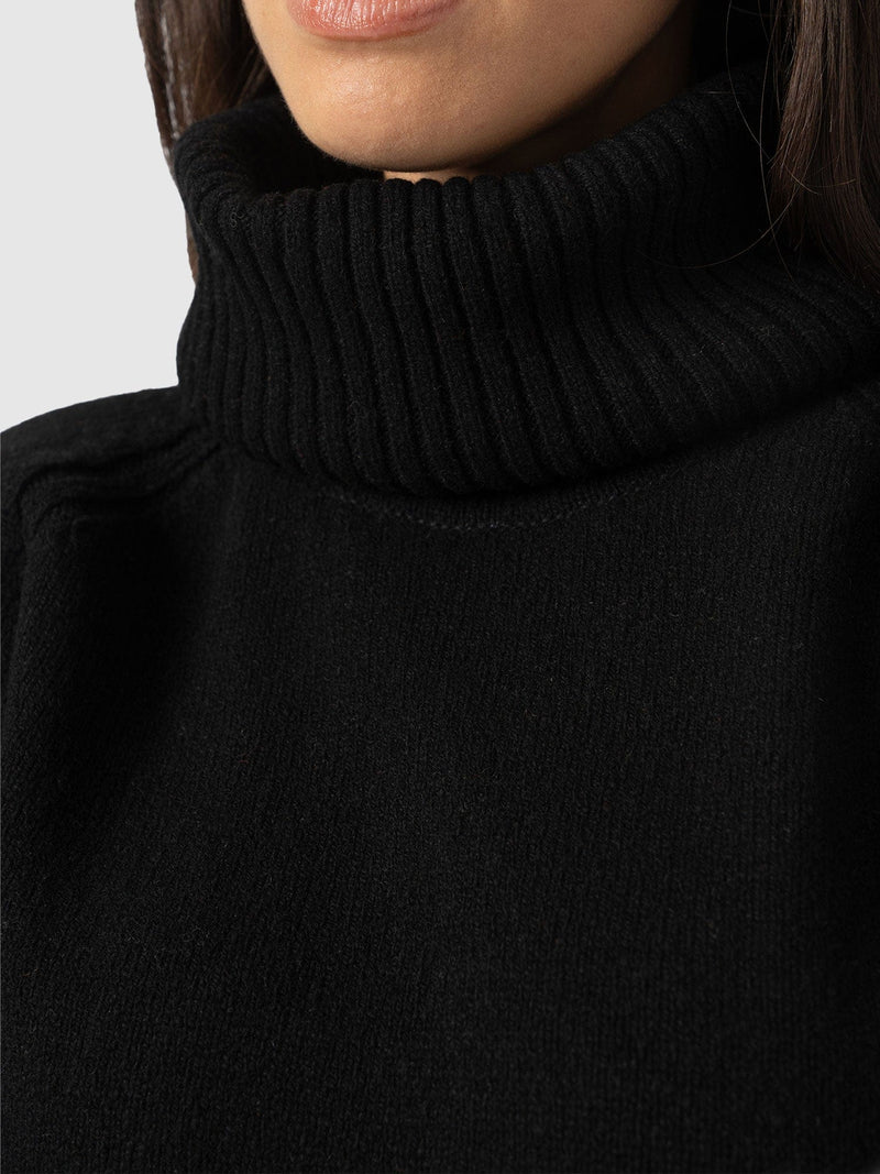 Oxford Cashmere Jumper - Black - Women's Sweaters | Saint + Sofia® USA