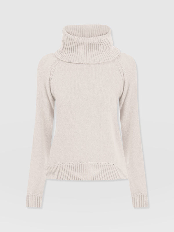 Oxford Cashmere Jumper - Cream - Women's Sweaters | Saint + Sofia® USA