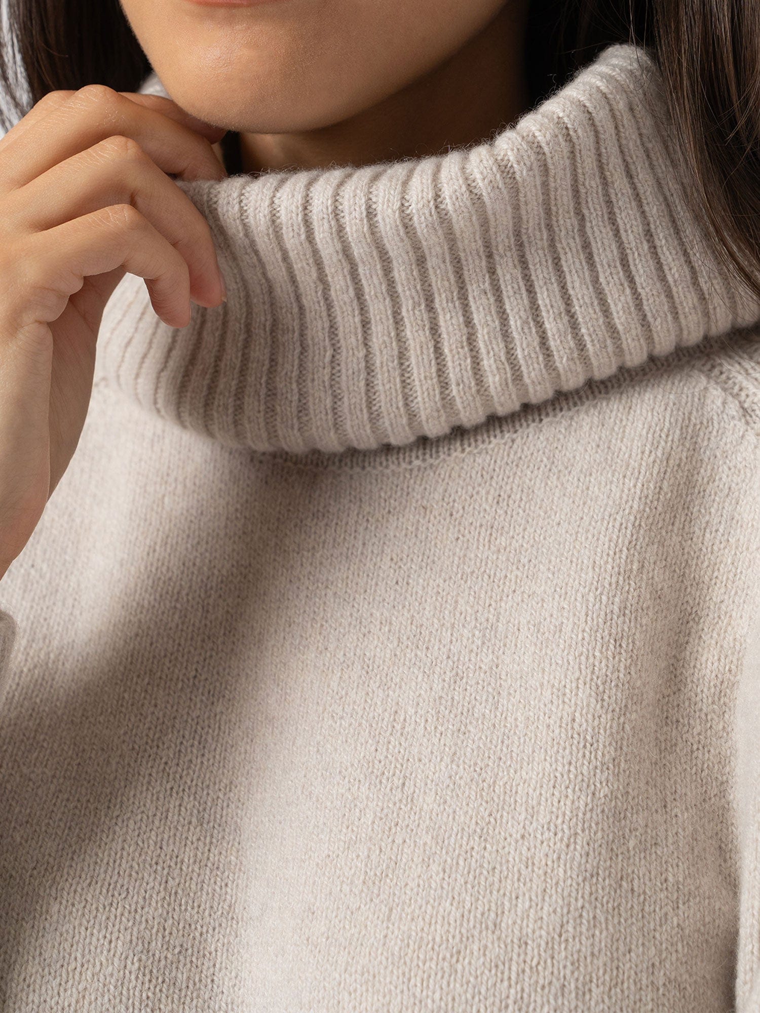 Oxford Cashmere Jumper - Cream - Women's Sweaters | Saint + Sofia® USA