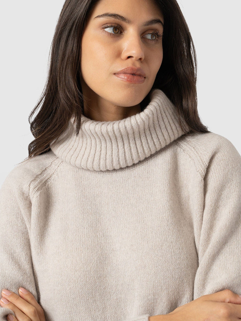 Oxford Cashmere Jumper - Cream - Women's Sweaters | Saint + Sofia® USA