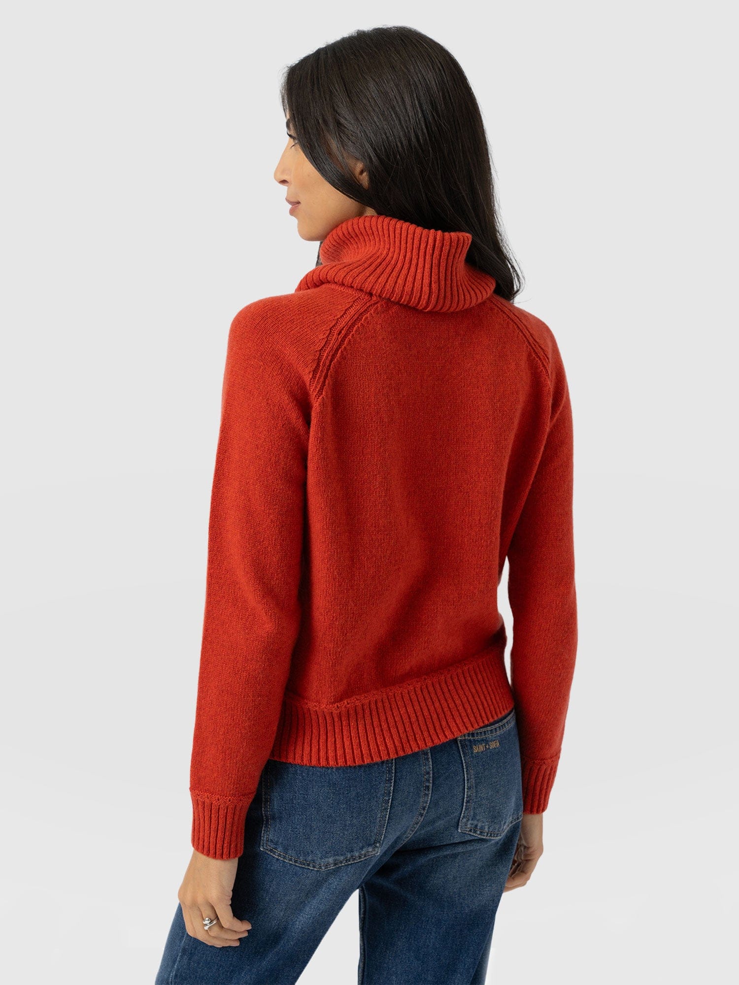 Oxford Cashmere Sweater - Orange - Women's Sweaters | Saint + Sofia® USA