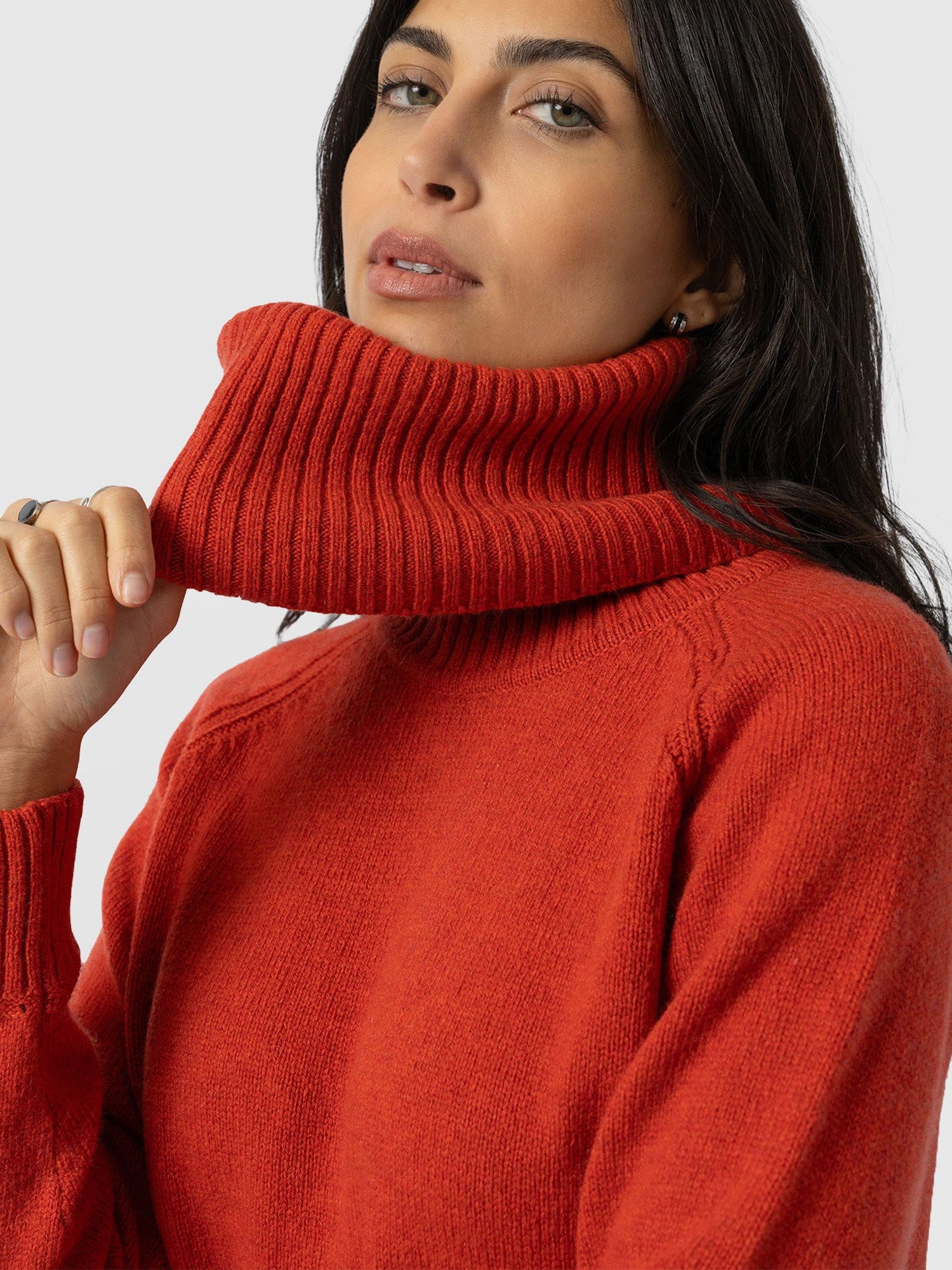 Oxford Cashmere Sweater - Orange - Women's Sweaters | Saint + Sofia® USA