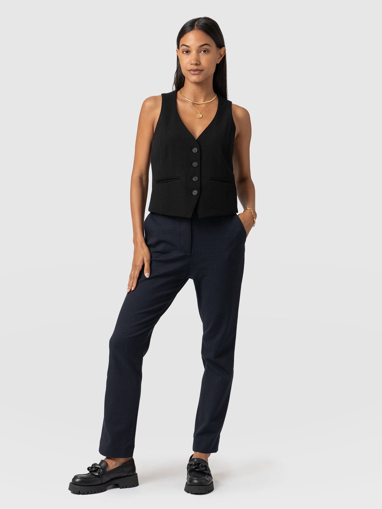 Palmer Pant Navy - Women's Pants | Saint + Sofia® USA