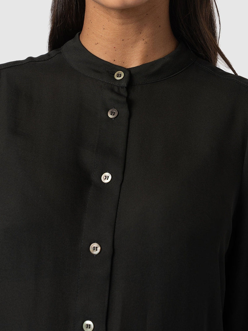 Paxton Pussybow Blouse Black - Women's Blouses | Saint + Sofia® US