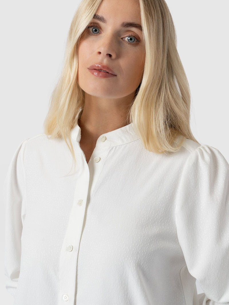 Paxton Pussybow Blouse Cream - Women's Blouses | Saint + Sofia® US