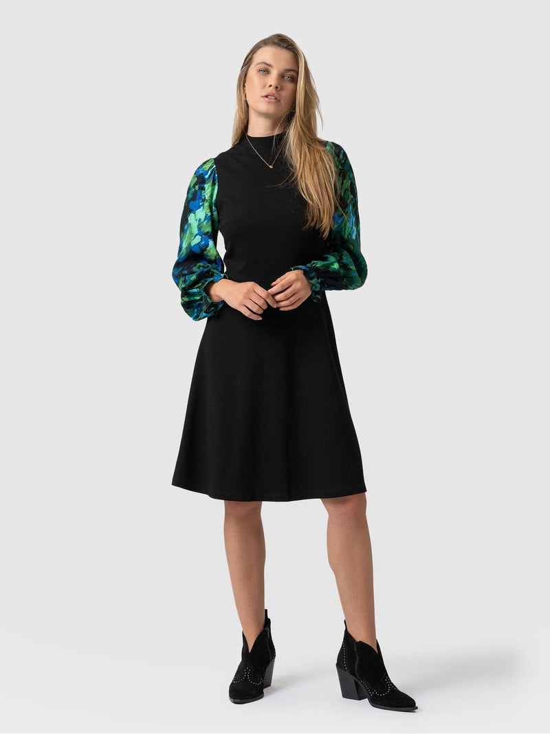 Penny Skater Dress Green Satellite - Women's Dresses | Saint + Sofia® USA