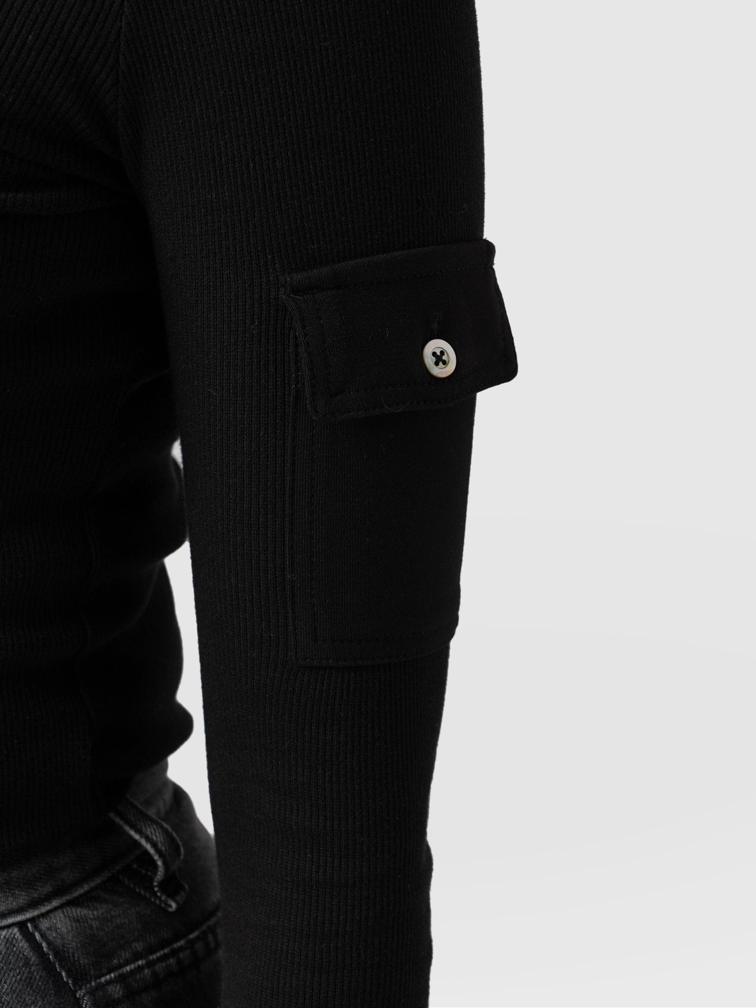 Pocket Turtle Neck Black - Women's Sweaters | Saint + Sofia® USA