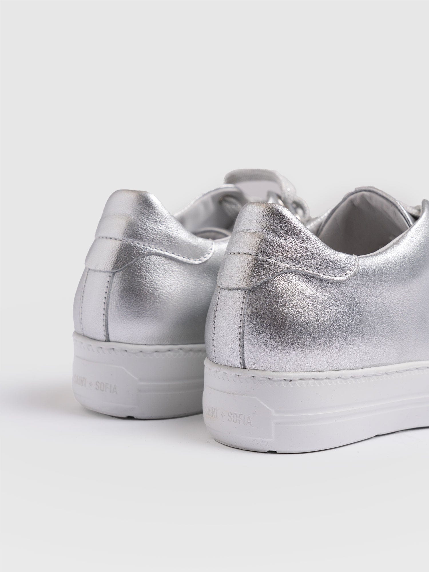 Portland Trainer Silver - Women's Trainers | Saint + Sofia® UK