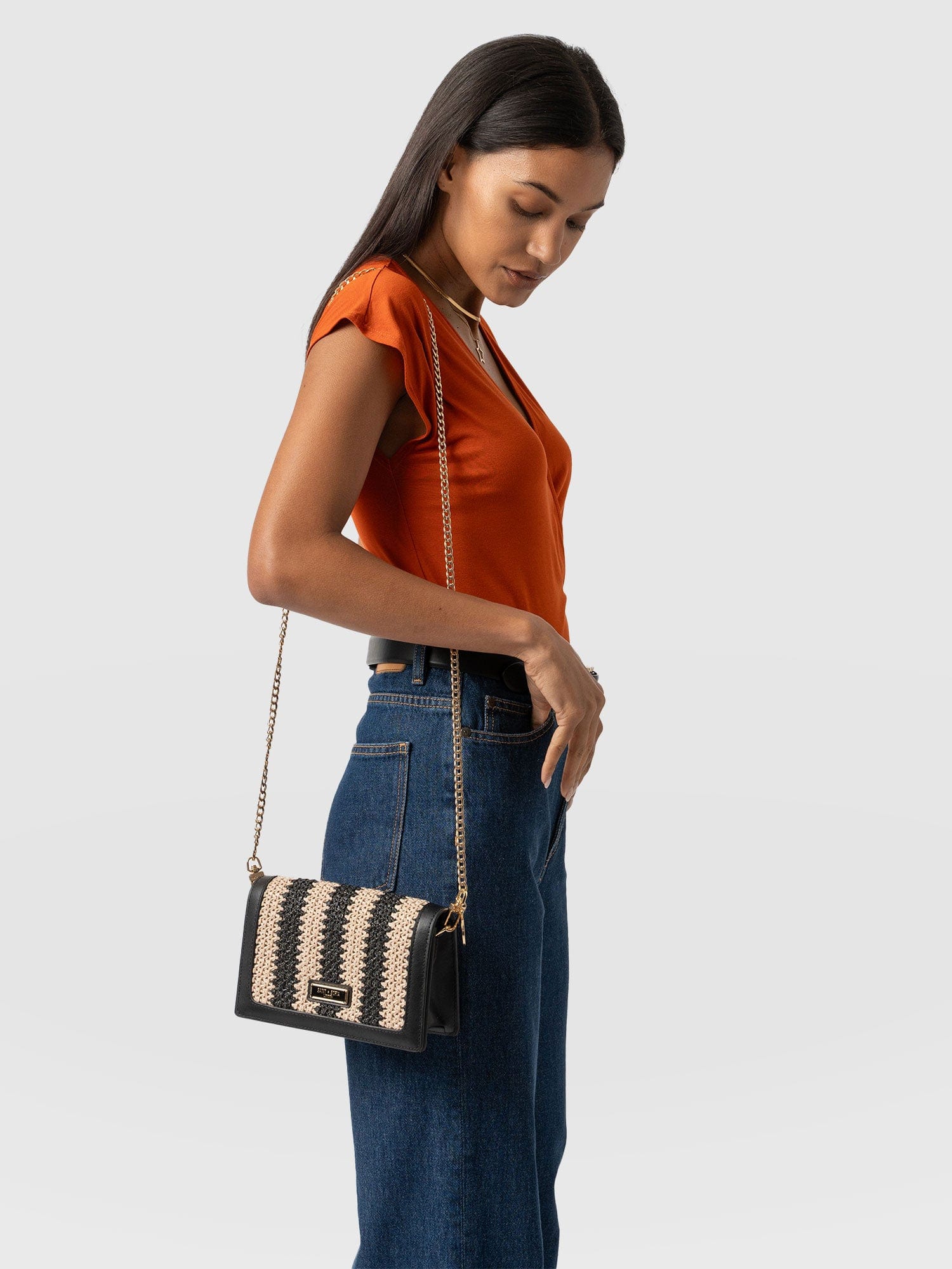 Primrose Wallet on Chain Leopard - Women's Bags | Saint + Sofia® USA