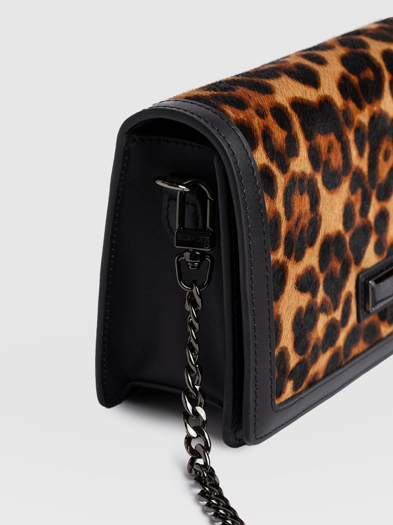 Primrose Chain Wallet Bag - Leopard