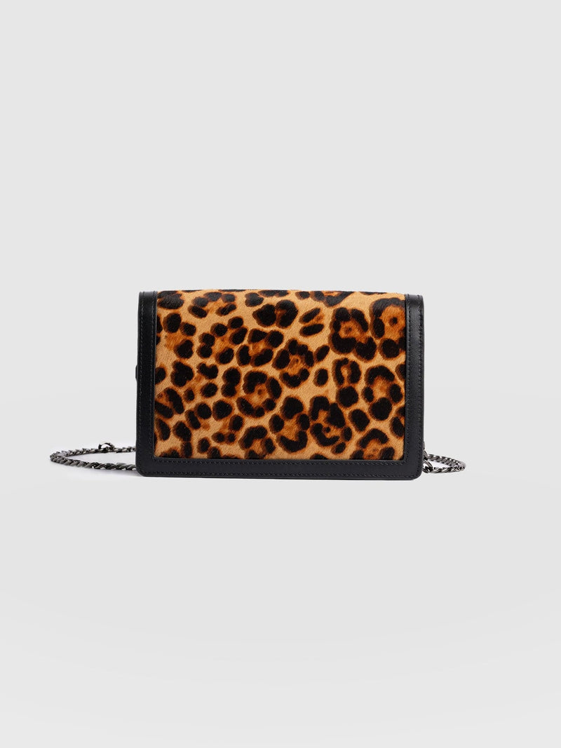 Primrose Chain Wallet Bag - Leopard