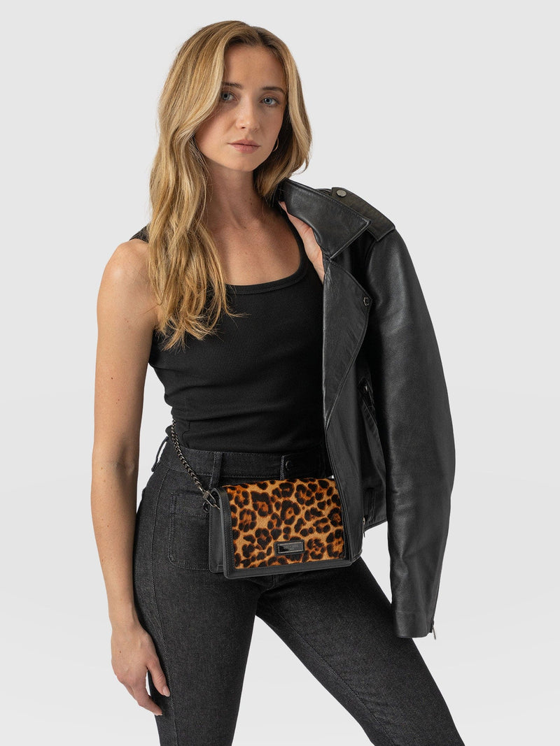 Primrose Chain Wallet Bag Leopard - Women's Bags | Saint + Sofia® US