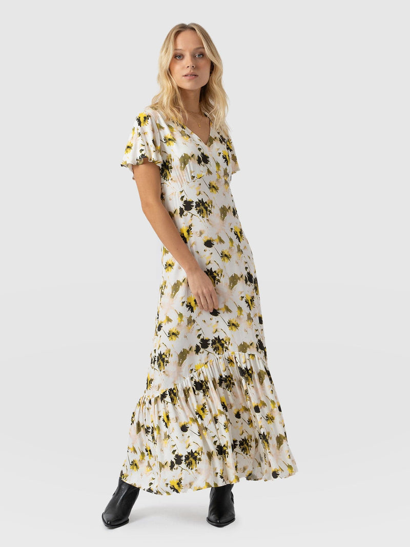 Primrose Dress White Daisy Floral - Women's Dresses | Saint + Sofia® USA