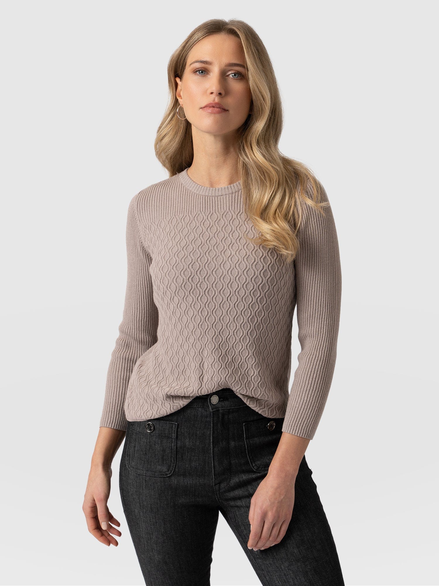 Primrose Knit Sweater Malt - Women's Vests | Saint + Sofia® UK