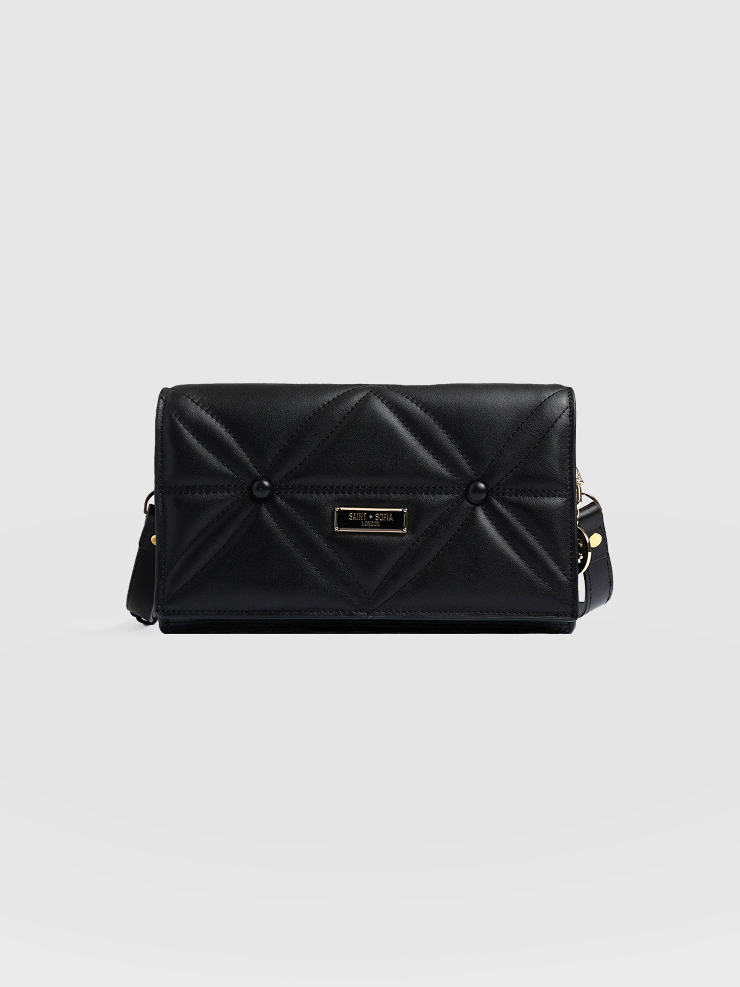 Quilted Keira Cross Body Bag Black