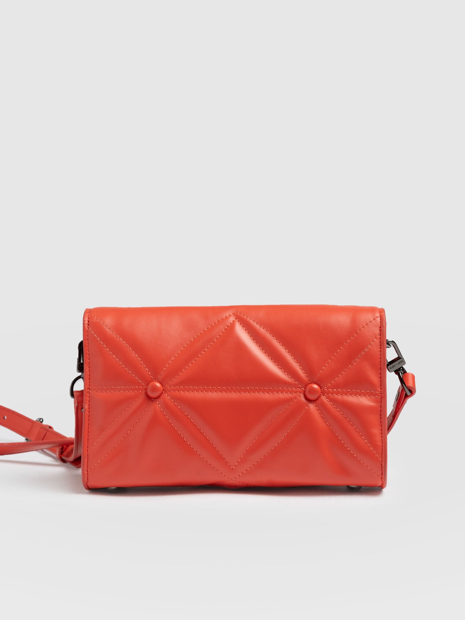 Quilted Keira Cross Body Bag Coral - Women's Bags | Saint + Sofia® UK