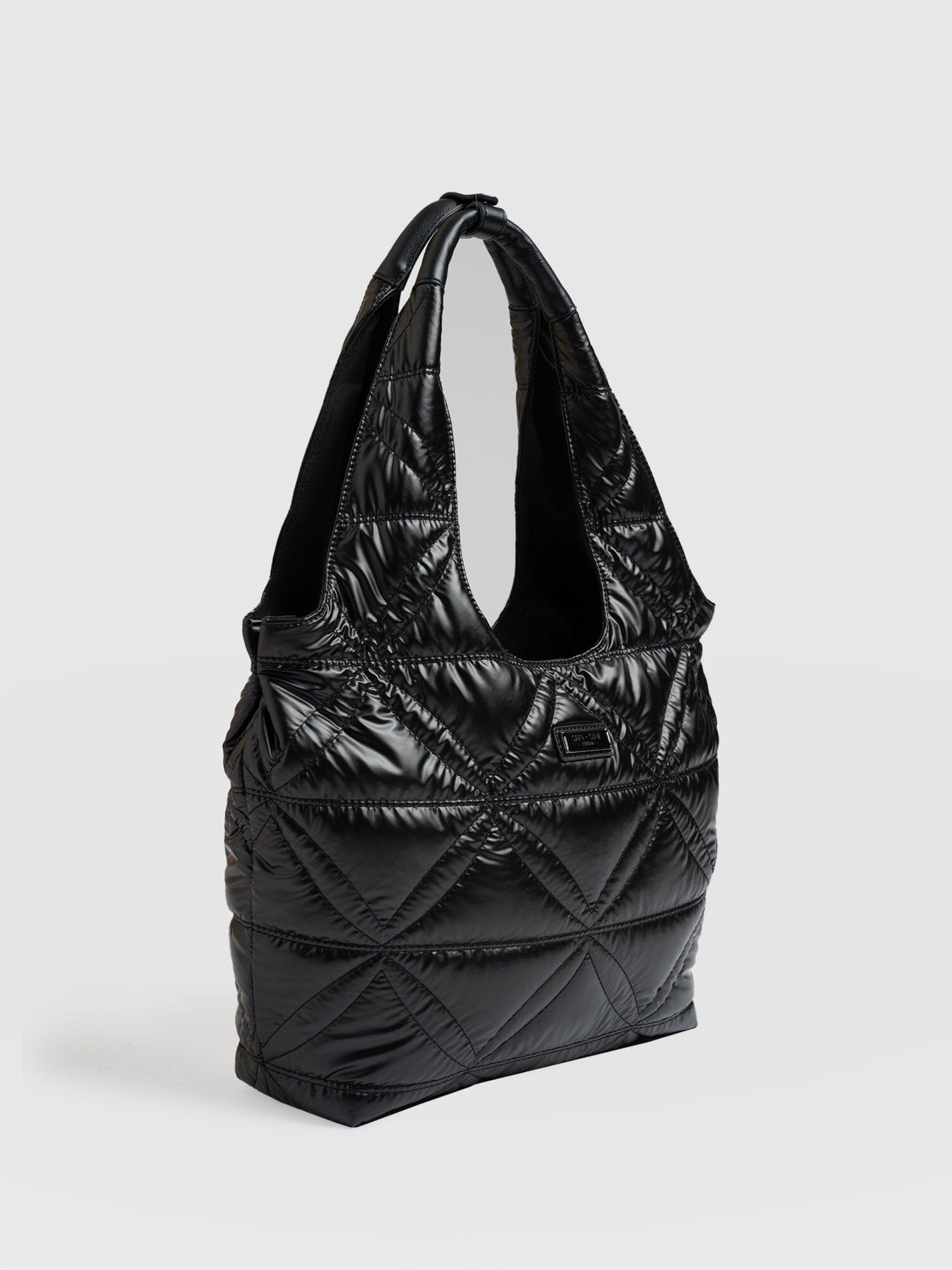 Quilted Stella Shoulder Tote Bag Black - Women's Bags | Saint + Sofia® USA