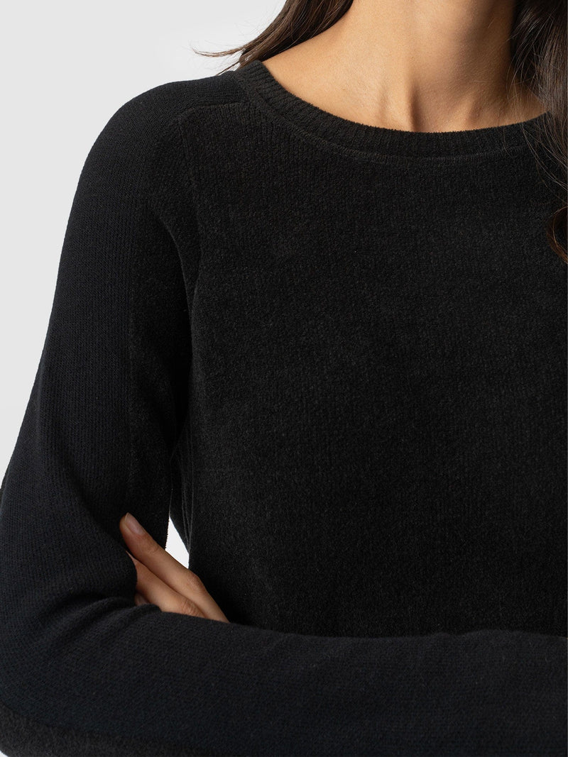 Raya Knit Black - Women's Knitwear | Saint + Sofia® US