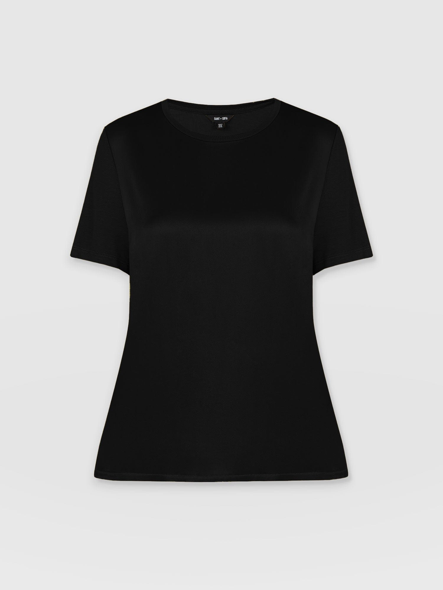 Rayner Contrast Tee Black - Women's T-Shirts | Saint + Sofia® US