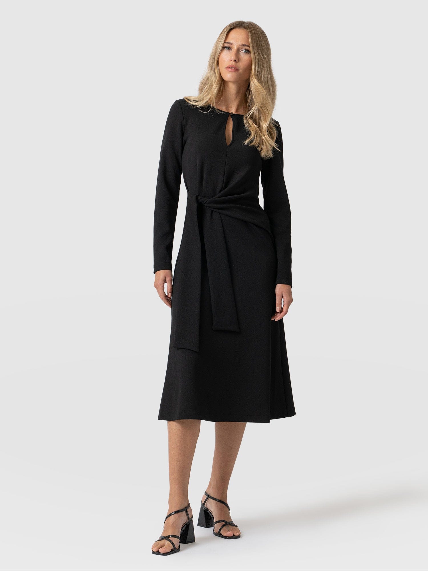 Reagan Knot Dress Black - Women's Dresses | Saint + Sofia® USA