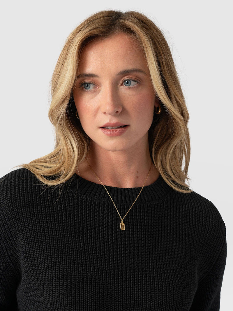 Remy Crop Sweater Black - Women's Sweaters | Saint + Sofia® US